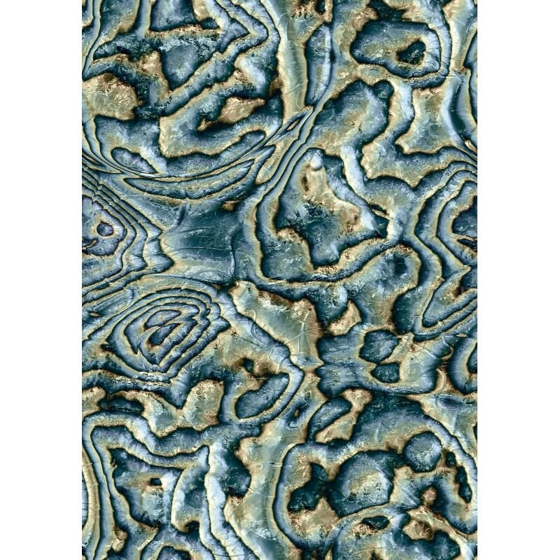 81692 Vliestapete Marmoroptik Stein blau grün beige grafisch modern Novamur