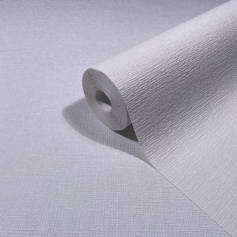 Vliestapete in weiß leichte Struktur Uni Modern (82473)