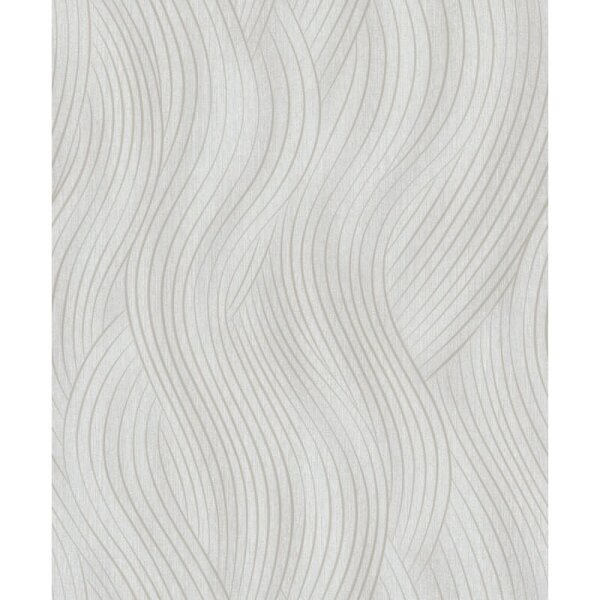 Vliestapete in beige, grau Wellenoptik Struktur Grafisch Modern (82475)