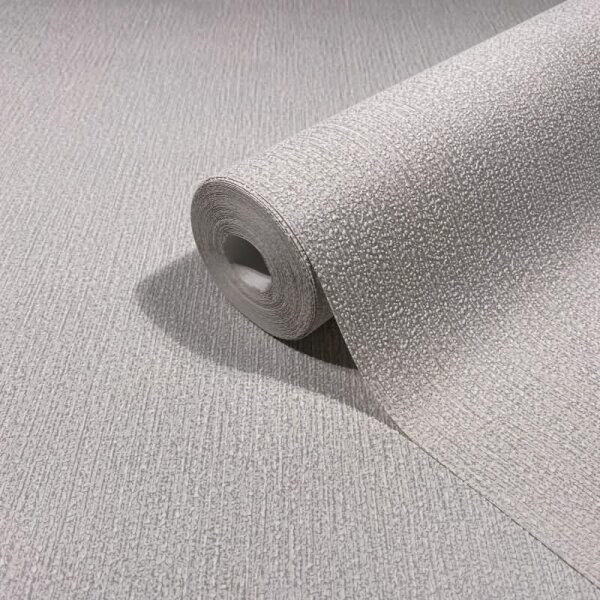 Vliestapete in grau, beige Struktur Uni Modern (82479)