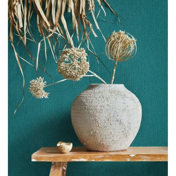 Vliestapete in grün Struktur Uni Modern (82482)