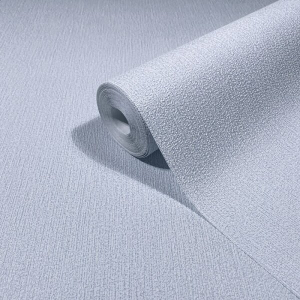 Vliestapete in weiß, blau Struktur Uni Modern (82483)