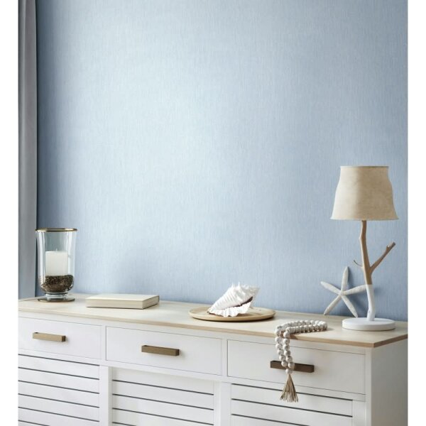 Vliestapete in weiß, blau Struktur Uni Modern (82483)