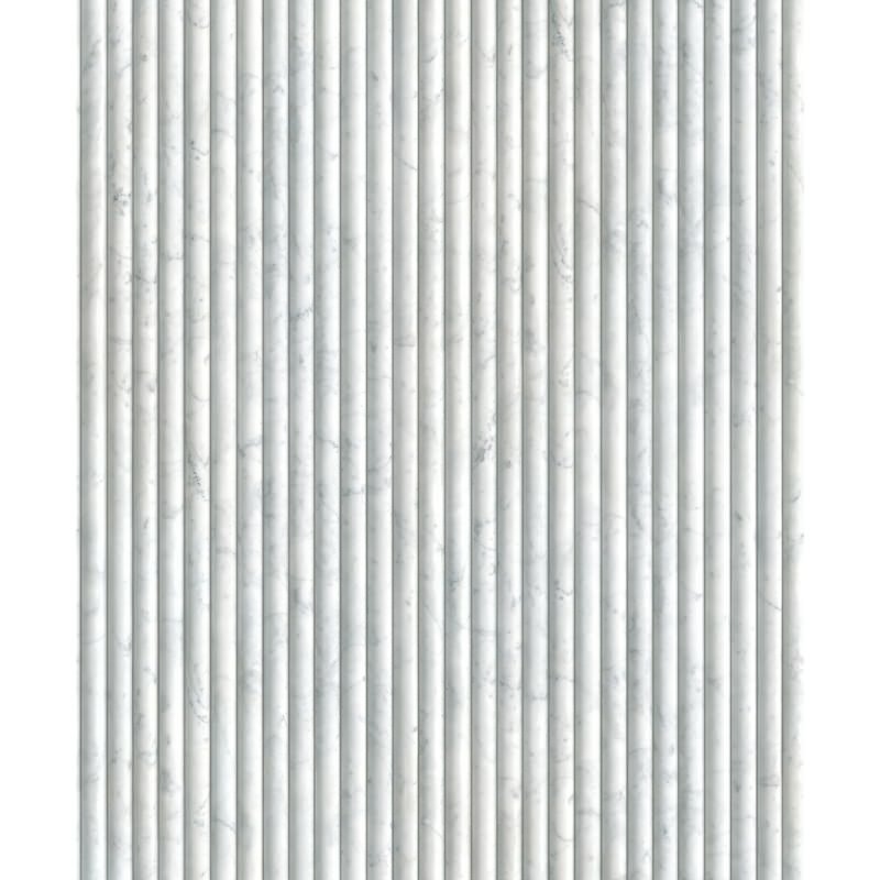 Vliestapete in grau Marmoroptik Stein Paneel Streifen Klassisch (89005)