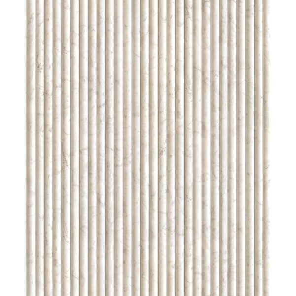 Vliestapete in beige Marmoroptik Stein Paneel Streifen Klassisch (89006)