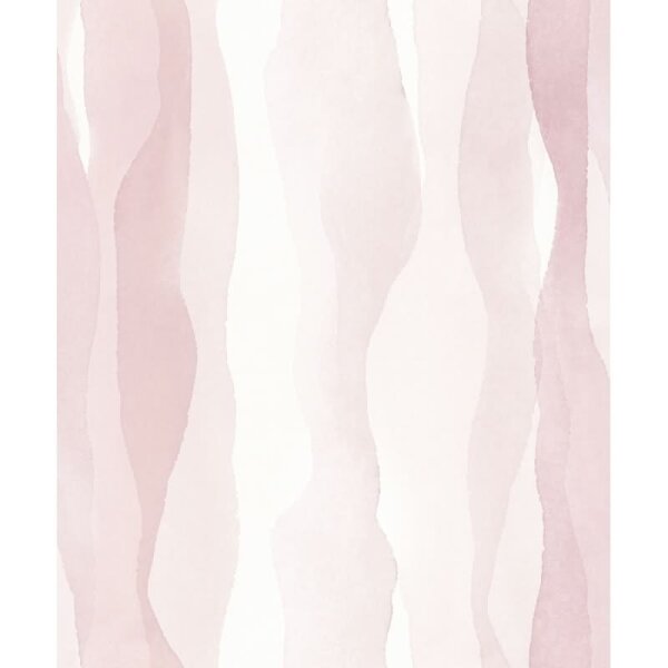 Vliestapete in Rosa Abstrakte Streifenoptik Grafisch Modern für Wohnzimmer Schlafzimmer Küche (81633)