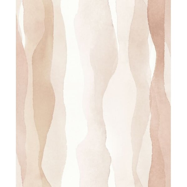 Vliestapete in Beige Abstrakte Streifenoptik Grafisch Modern für Wohnzimmer Schlafzimmer Küche (81635)