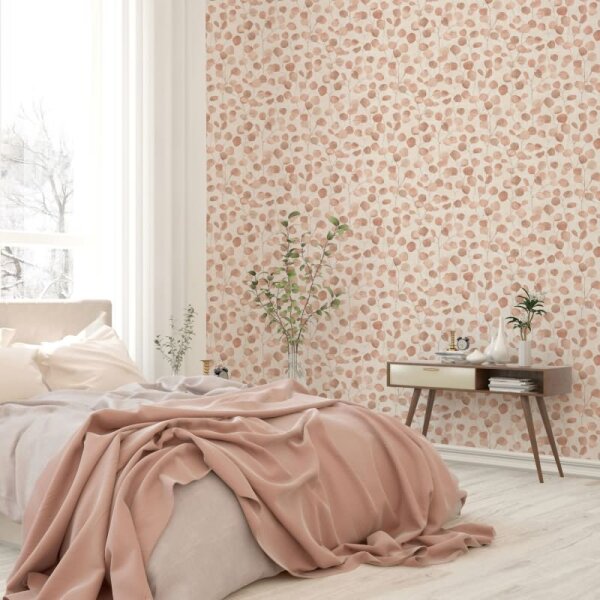 Vliestapete in Beige Blätter Blattoptik Floral Natur für Wohnzimmer Schlafzimmer Küche (81640)