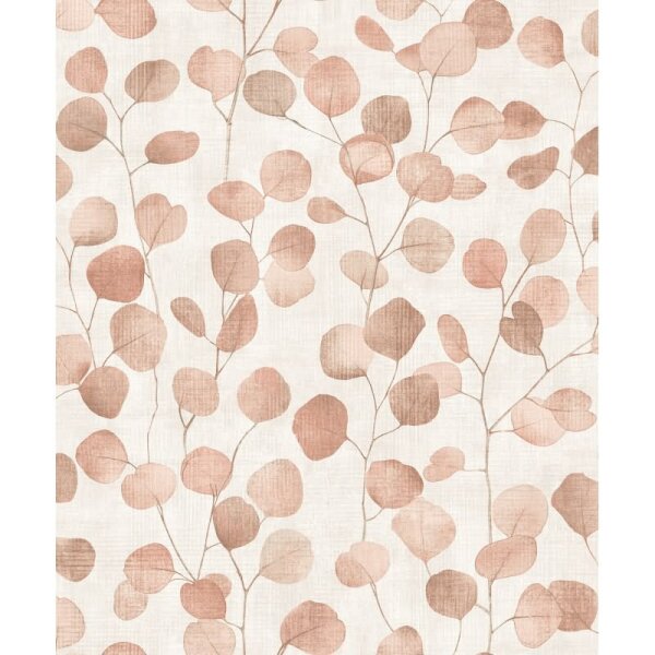 Vliestapete in Beige Blätter Blattoptik Floral Natur für Wohnzimmer Schlafzimmer Küche (81640)