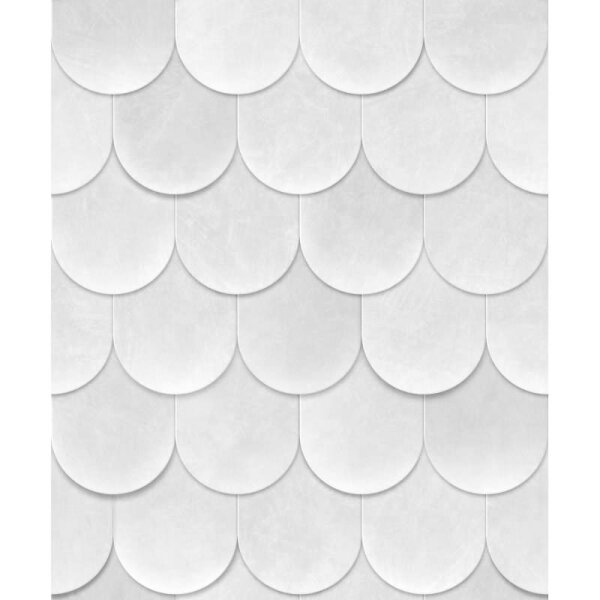 Vliestapete in Grau Blau 3D-Optik Schuppenoptik vintage used look Geometrisch für Wohnzimmer Schlafzimmer Küche (81660)