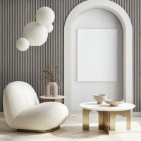 Vliestapete in Grau Braun 3D-Optik Akustikpaneel Optik...