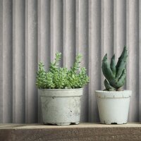 Vliestapete in Grau 3D-Optik Akustikpaneel Optik Holz...