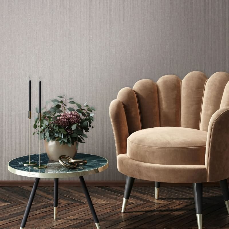 Vliestapete in Grau Streifen und Linien Tapete Streifen Klassisch für Wohnzimmer Schlafzimmer Küche (82444)