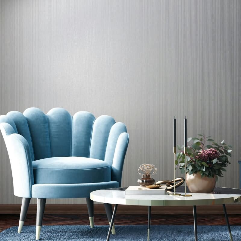 Vliestapete in Weiß Streifen und Linien Tapete Streifen Klassisch für Wohnzimmer Schlafzimmer Küche (82445)