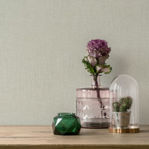 Vliestapete in Grün Leicht Strukturiert Uni Modern für Wohnzimmer Schlafzimmer Küche (82448)