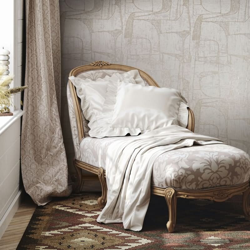 Vliestapete in Beige Glänzend Geometrische Formen Grafisch Modern für Wohnzimmer Schlafzimmer Küche (82450)