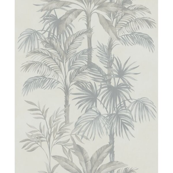 Vliestapete in Beige Bäume Blätter Dschungel Floral Natur für Wohnzimmer Schlafzimmer Küche (82455)