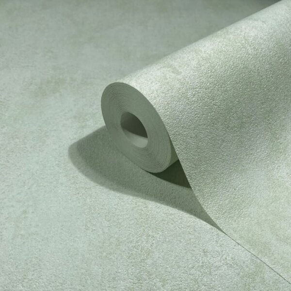 Vliestapete in Grün Betonoptik Used-Look Uni für Wohnzimmer Schlafzimmer Küche (82468)