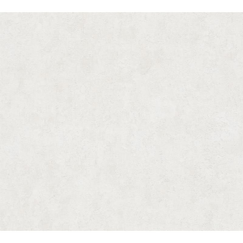 Betonoptik Vliestapete Weiß Creme Struktur-Tapete hell Putzoptik (369248)