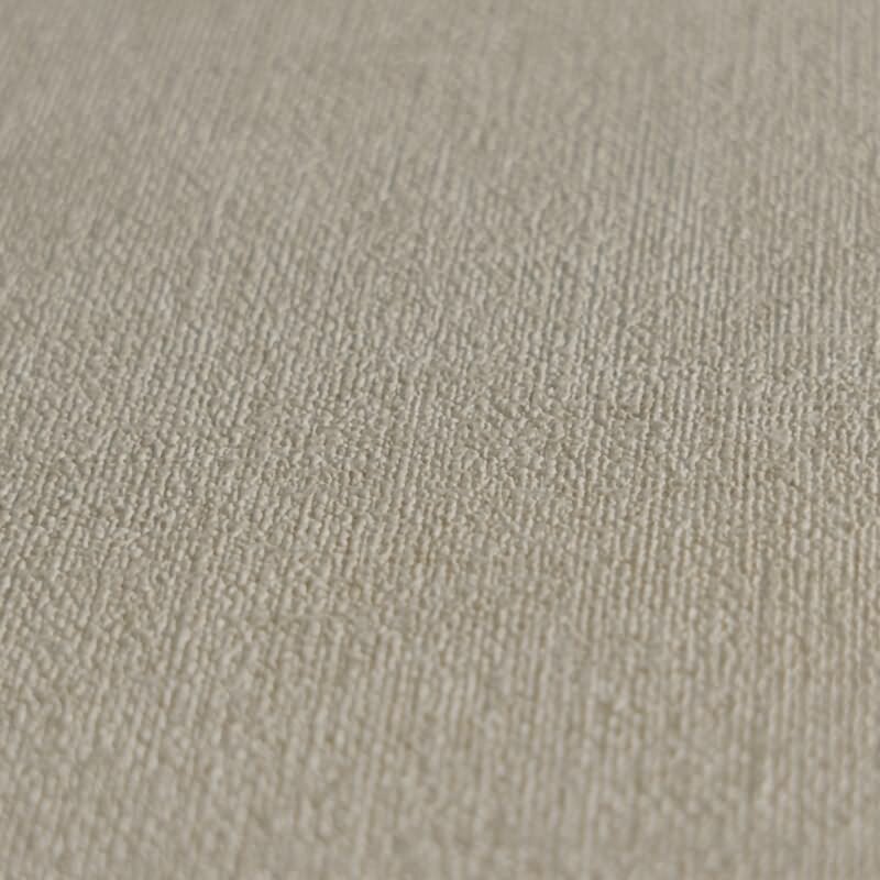 Struktur-Tapete Stoffoptik Hellbeige Vliestapete Leinenoptik (395654)