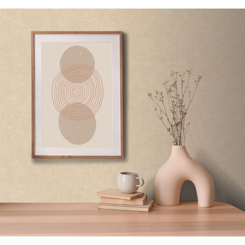 Strukturtapete Leinenoptik Beige Vliestapete Stoffoptik (395655)