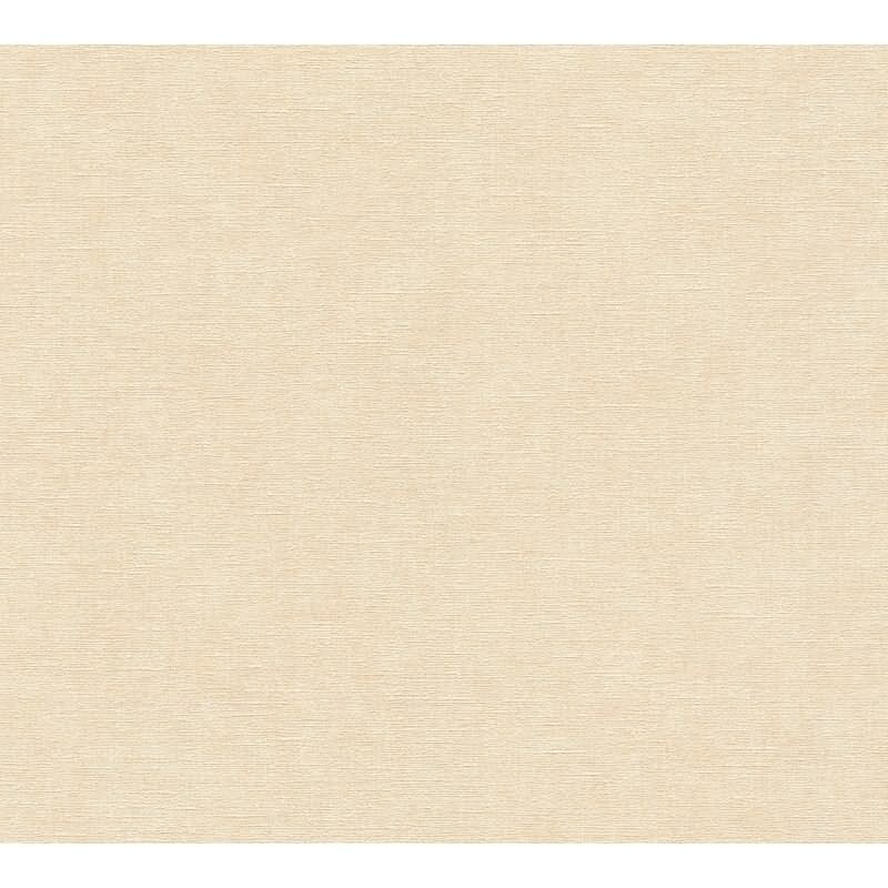 Leinenoptik Vliestapete Sand Beige warm Strukturtapete Stoffoptik (395656)