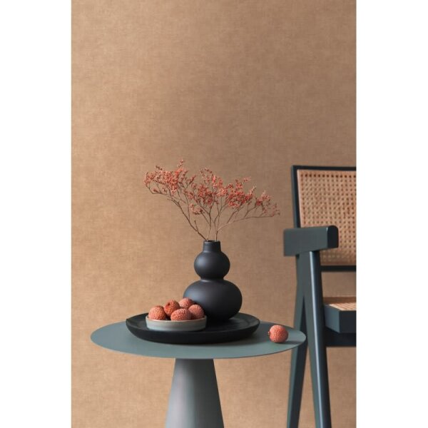 Unitapete Leinenoptik Hellbraun Einfarbige moderne Vliestapete (395657)