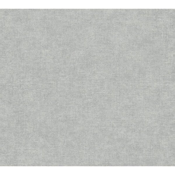 Uni-Tapete Leinenoptik Grau Einfarbige skandinavische Vliestapete (395659)