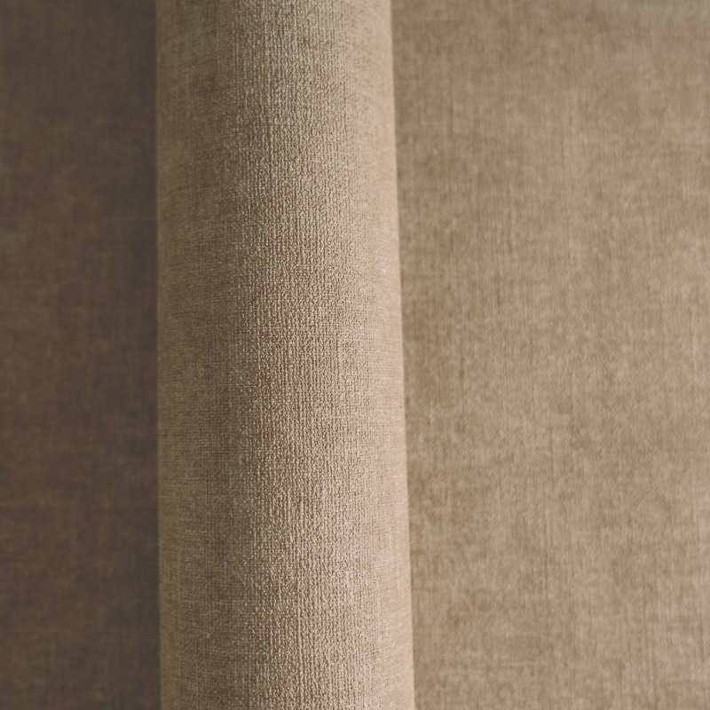Stoffoptik Tapete Braun moderne Uni-Vliestapete mit Struktur (395666)
