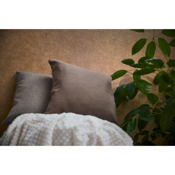 Vliestapete Leinenoptik Terrakotta moderne Uni-Tapete Stoffoptik (395668)