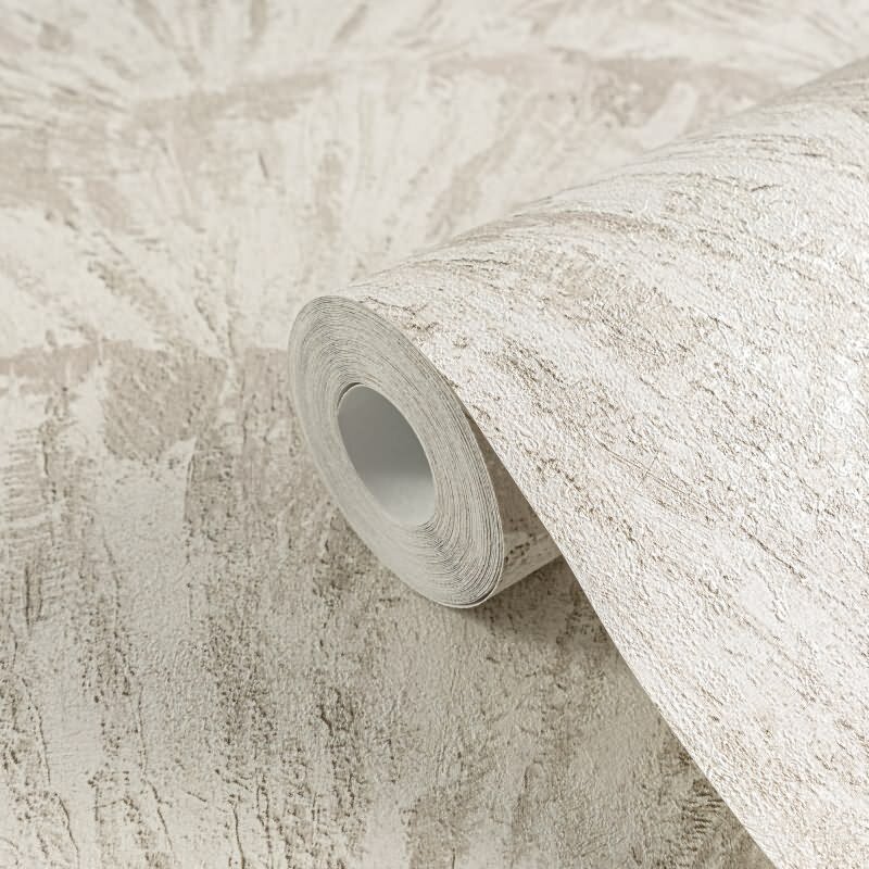 Struktur-Tapete in 3D Fächeroptik Creme Beige Vliestapete (781982)