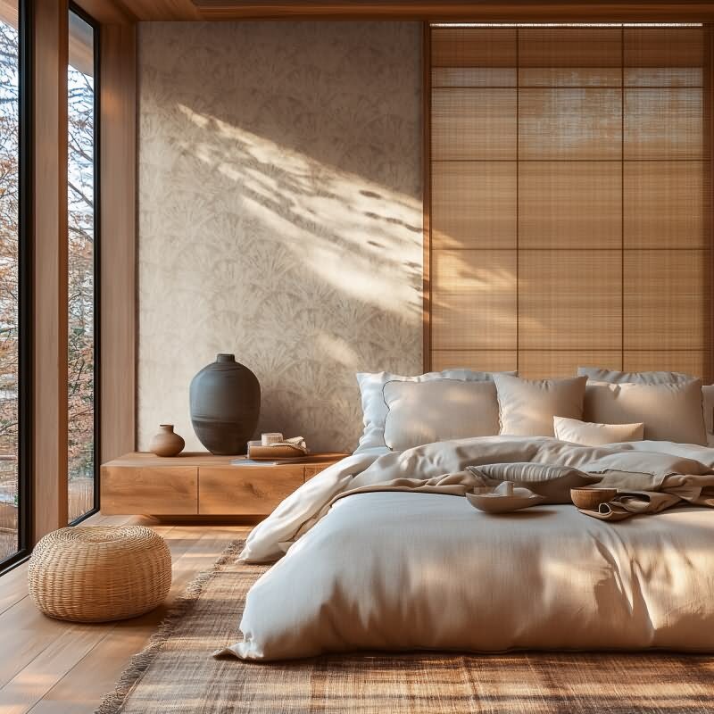 Struktur-Tapete in 3D Fächeroptik Creme Beige Vliestapete (781982)