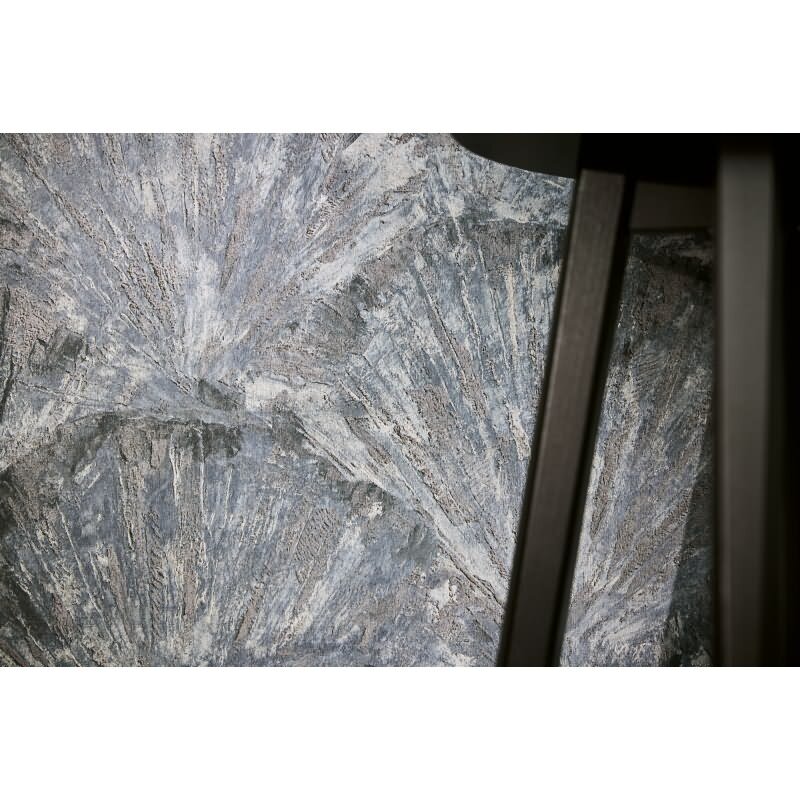 Fächer-Tapete Blau Braun Grau Strukturierte 3D-Vliestapete (781985)