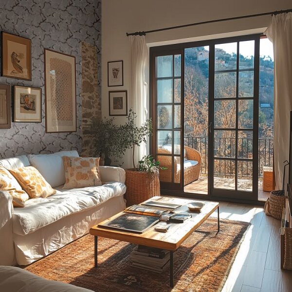 Vintage-Tapete Kirschblüten Vliestapete floral Vintage Grau Weiß Rosa (781993)