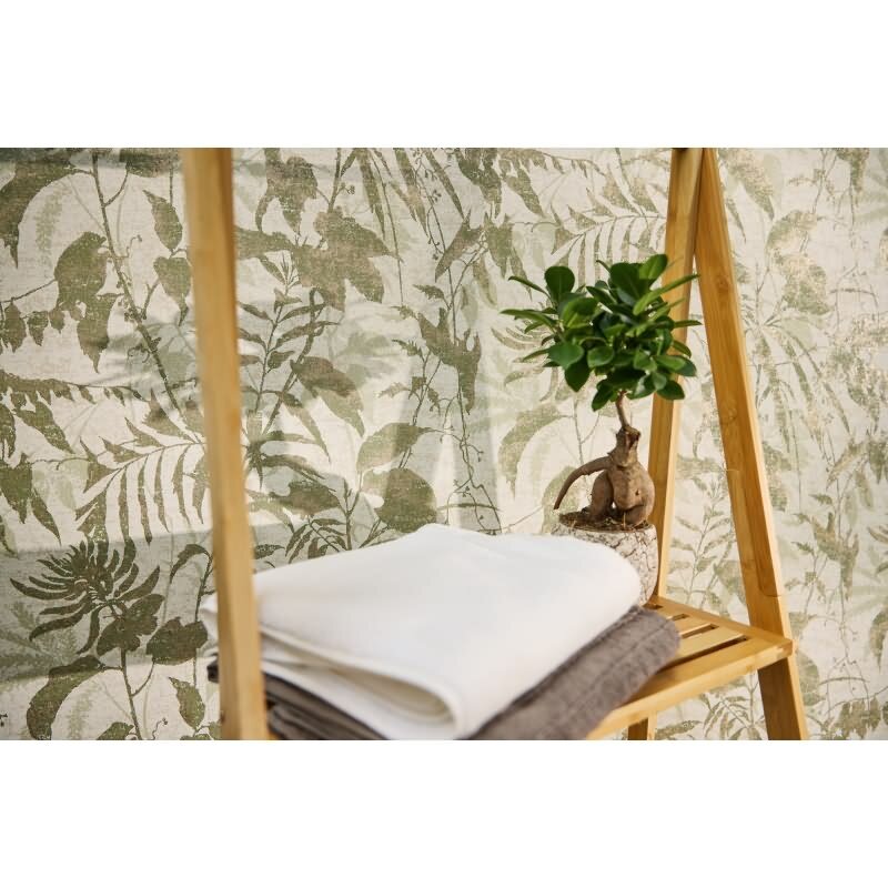 Botanik Tapete Grün Gold Metallic Blättermuster Vliestapete Dschungel (782031)