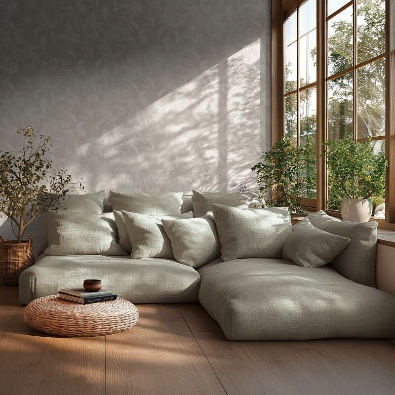 Dschungel Tapete Grau Weiß Pflanzen Blätter Natur Vliestapete (782033)