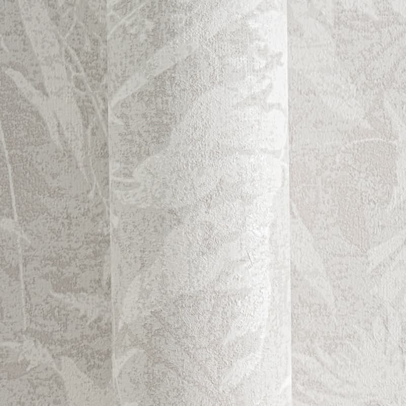 Dschungel Tapete Grau Weiß Pflanzen Blätter Natur Vliestapete (782033)