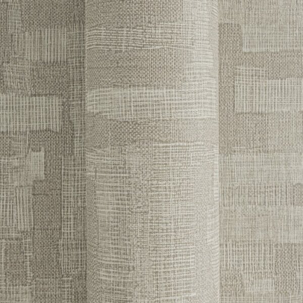 Mustertapete Grau Hellbraun Vintage Vliestapete Leinen-Stoffoptik (782042)