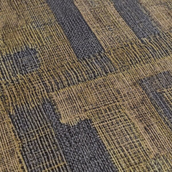 Stoffoptik Muster-Tapete mit Leinenstruktur Braun Grau Vliestapete Vintage (782044)