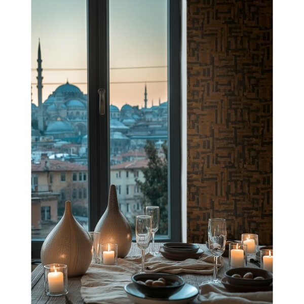 Vintage Strukturtapete mit Leinen Optik Braun Schwarz Vliestapete Stoffoptik (782046)