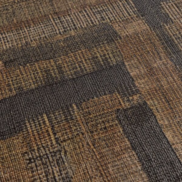 Vintage Strukturtapete mit Leinen Optik Braun Schwarz Vliestapete Stoffoptik (782046)