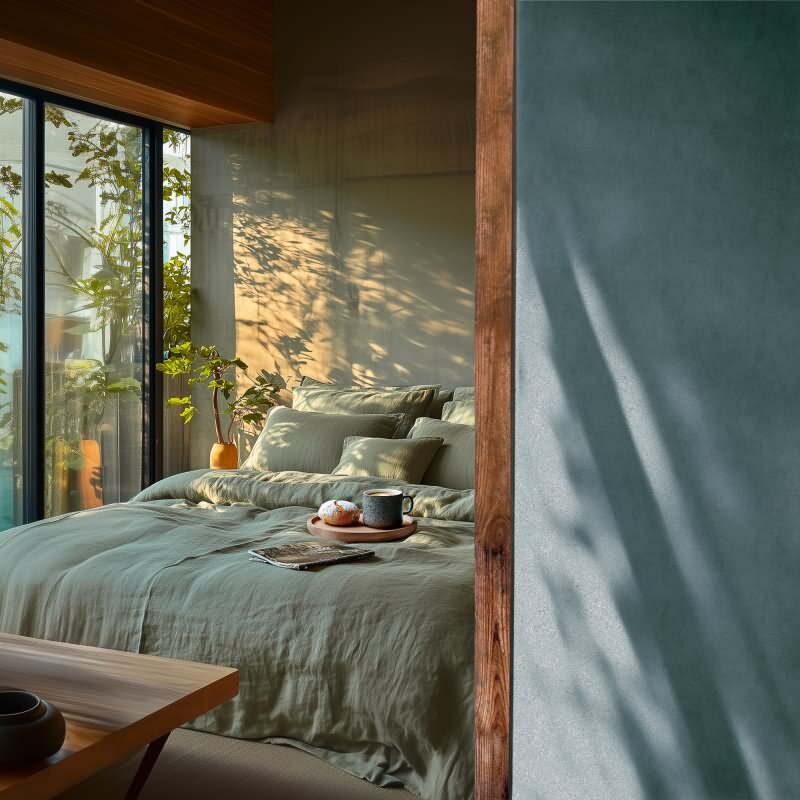 Unitapete in Putzoptik Blau Einfarbige Vlies-Tapete (782272)