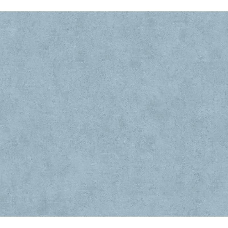Unitapete in Putzoptik Blau Einfarbige Vlies-Tapete (782272)
