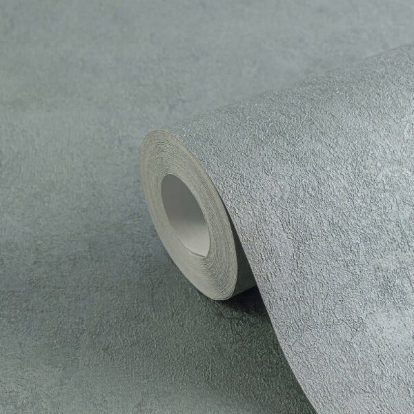 Vliestapete in Putzoptik Petrol Einfarbige Tapete Vliestapete Blau (782273)