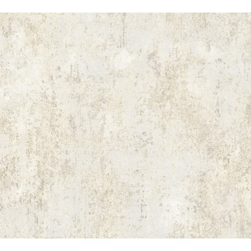 Vliestapete in Betonoptik Creme Beige Strukturtapete Putzoptik Metallic (786291)