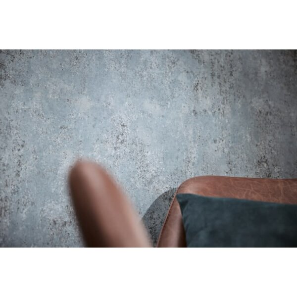 Vliestapete in Betonoptik Blau Grau Metallic Putzstruktur Tapete Vintage (786294)