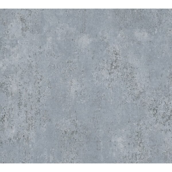 Vliestapete in Betonoptik Blau Grau Metallic Putzstruktur Tapete Vintage (786294)