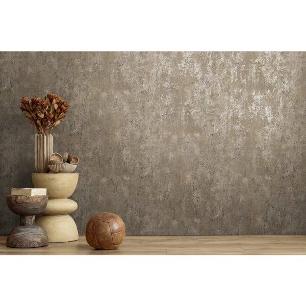 Tapete in Vintage Betonoptik Braun Grau Putzstruktur Vliestapete (786295)