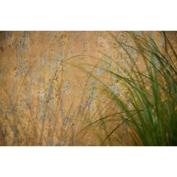 Vlies-Tapete in Rostoptik Braun Orange Metallic Used Look Strukturtapete (786296)