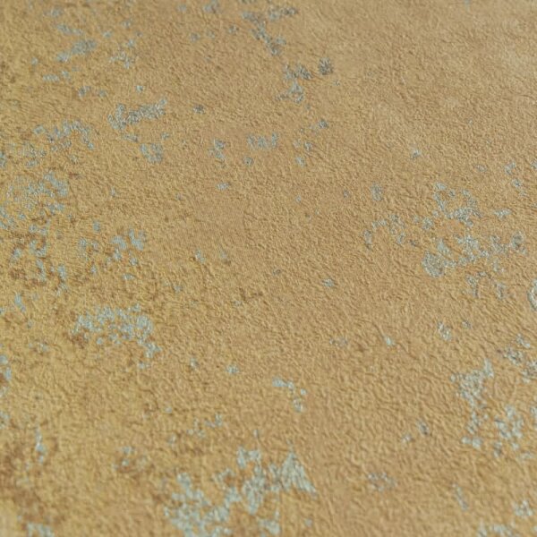 Vlies-Tapete in Rostoptik Braun Orange Metallic Used Look Strukturtapete (786296)